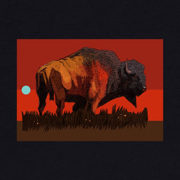 Bison Red by David Kennett